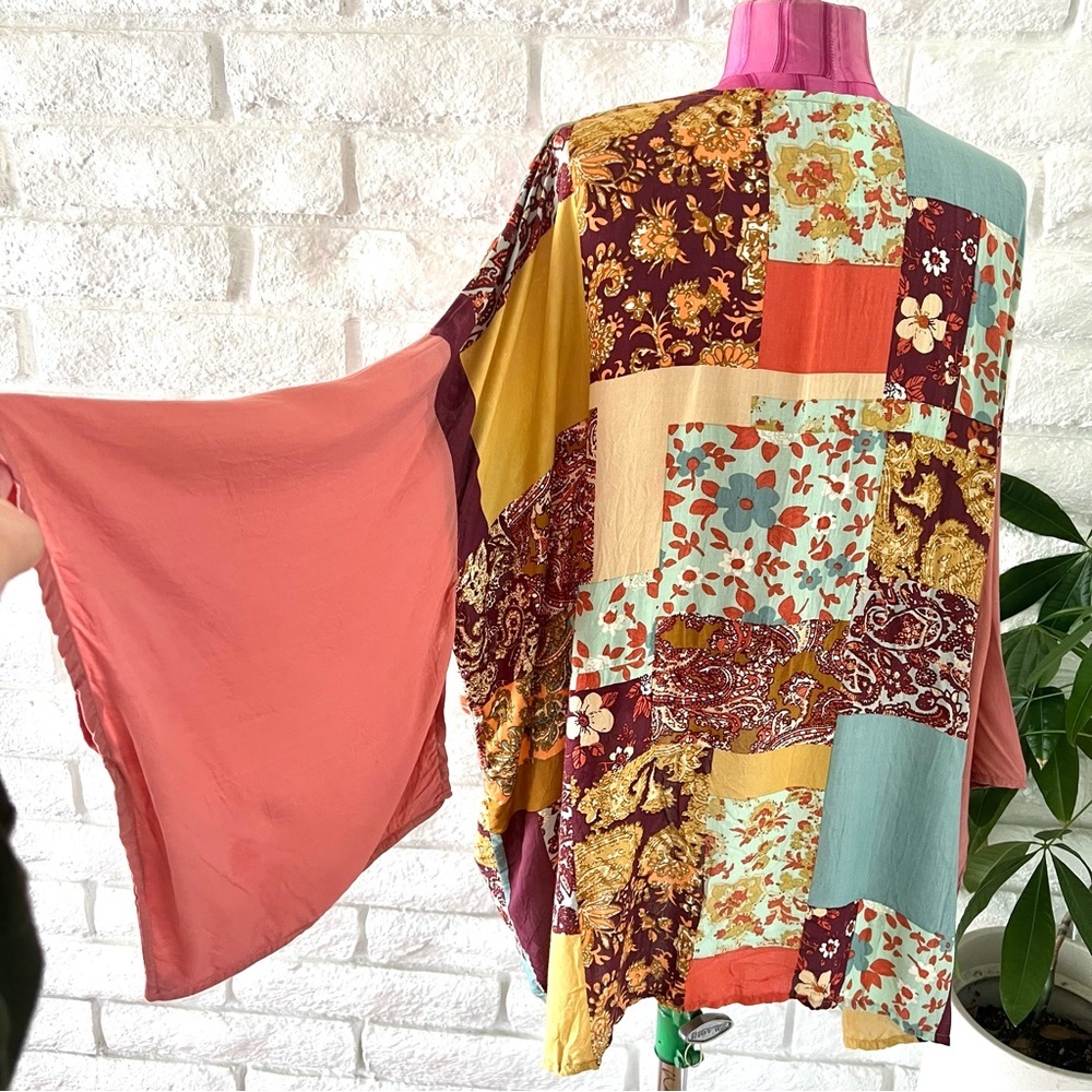 Vintage Patchwork Kimono Cardigan - Picture 3 of 4
